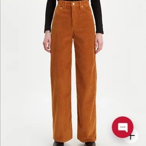 Levi’s ribcage wide leg corduroy pants